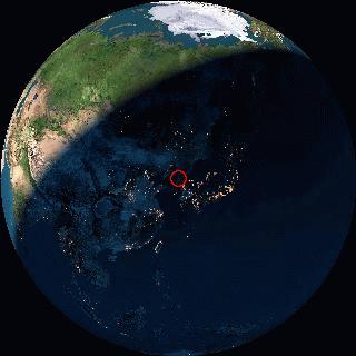 Current Globe View at +3901+12545